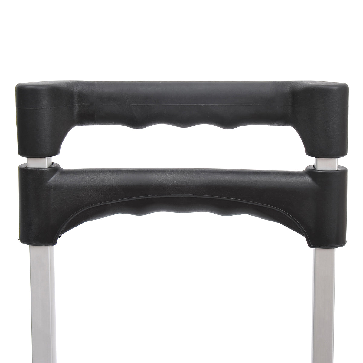 Chariot diable pliable leger telescopique charge 70kg en aluminium argent-noir-3