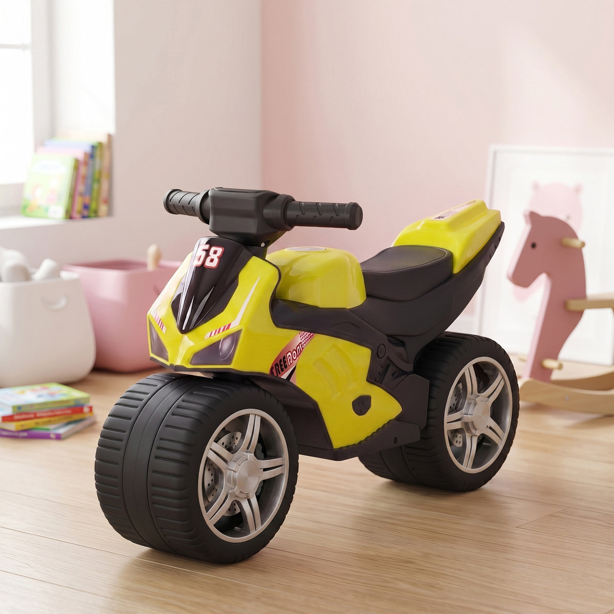 Draisienne pour Enfant, Vélo d'Équilibre avec Musique et Roues Extra-Larges, pour Filles et Garçons 18-36 Mois, Vert-1