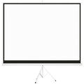 Écran de projection avec trépied pliable 120 pouces 4K HD 4:3, écran vidéoprojecteur réglable en hauteur, blanc-0