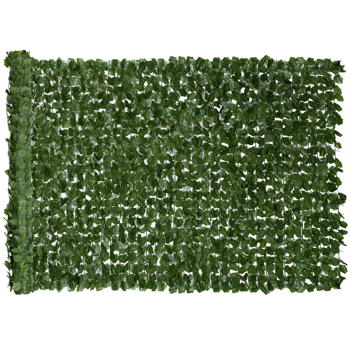 Haie Artificiel Brise-Vue décoration Rouleau 3L x 1,5H m Feuillage réaliste Anti-UV Vert foncé-0