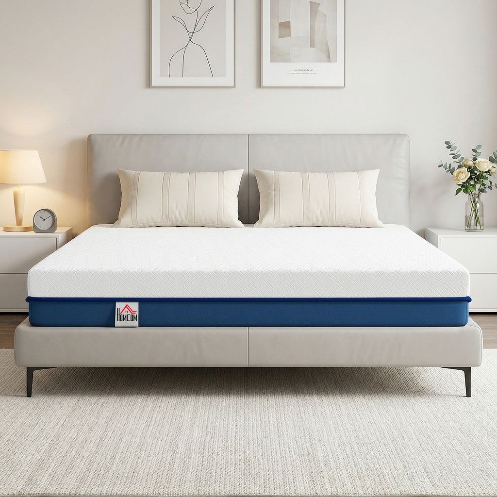 Matelas 160x200cm, matelas 2 personnes, mousse à mémoire de forme au thé vert, housse amovible lavable, fermeté moyenne-9