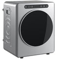 Sèche linge à évacuation, sèche-linge électrique 1000 W 3 Kg, 6 modes de séchage, minuterie, acier inoxydable, argent-0