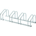 Râtelier 4 vélos dim. 110L x 33l x 27H cm acier galvanisé argent-0