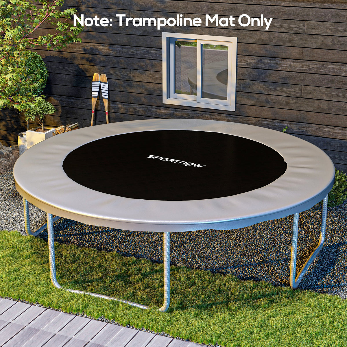 Tapis de rechange pour trampoline tapis de saut de remplacement, compatible trampoline Ø 2,4 m et ressorts de 14 cm-9
