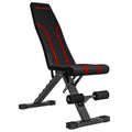 Banc de musculation pliable inclinable, banc réglable pour l'entraînement complet  82 x 35 x 42,5-107 cm acier noir-0