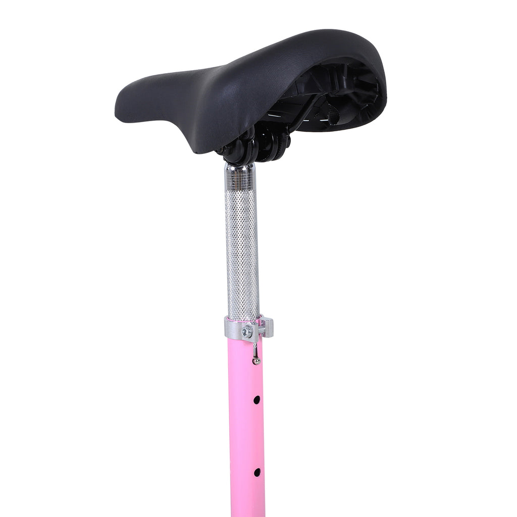 Trottinette électrique 120 W pliable pour enfant de 6+ ans hauteur guidon et selle réglable 10 Km/h max. rose-8