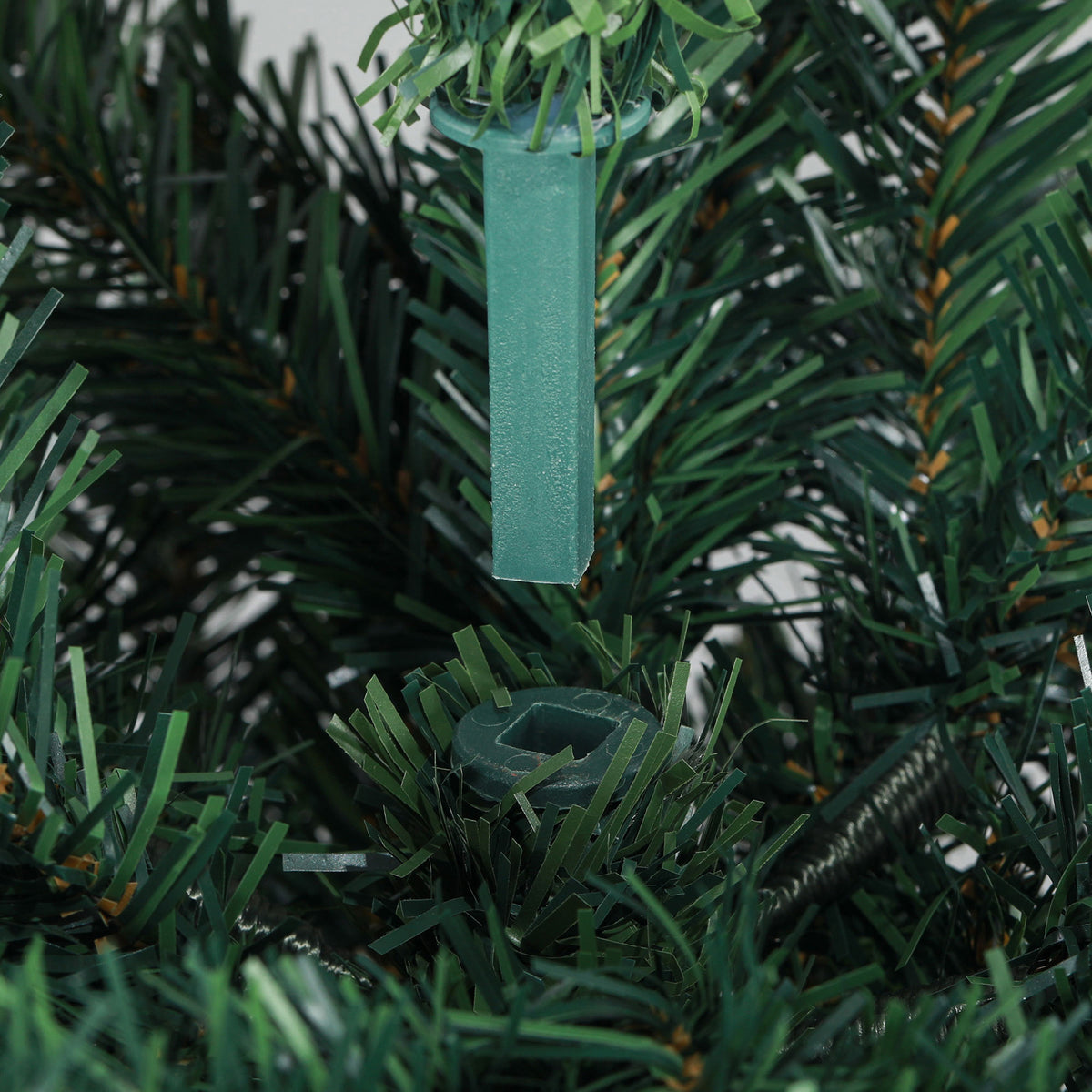 Sapin de Noël Artificiel 180 cm Arbre de Noël Slim avec support en acier pliable, 479 branches épines Vert-8