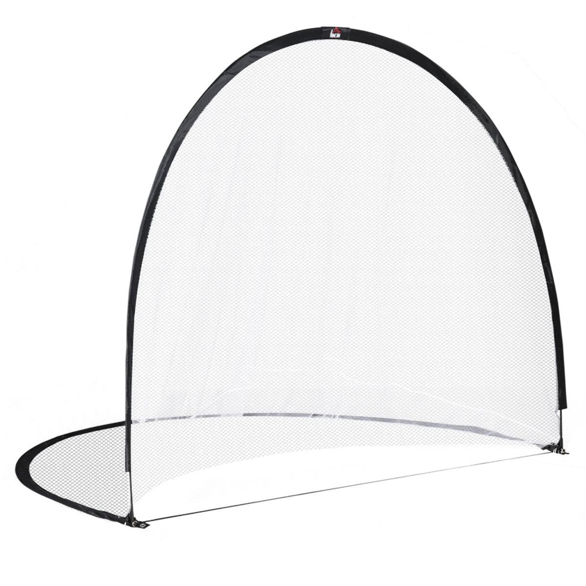 Cage de Football système Pop Up avec sac de transport et piquets de fixation dim. 247L x 203l x 201,5H cm noir et blanc-0
