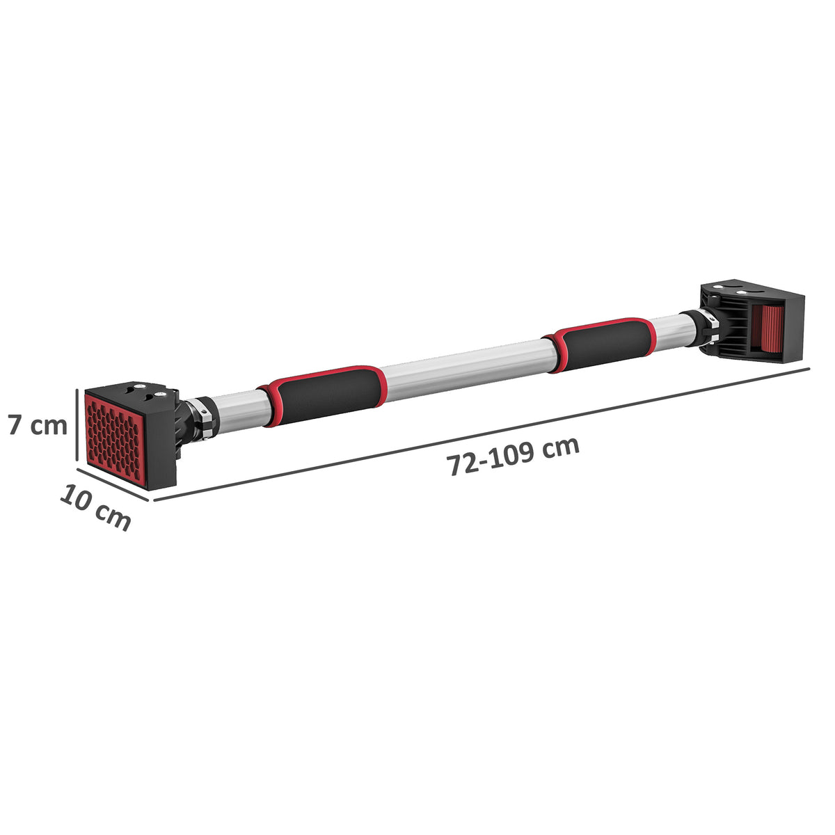 Barre de traction pour porte, barre de musculation pour cadres de porte sans vis - longueur ajustable (72-109cm)-2
