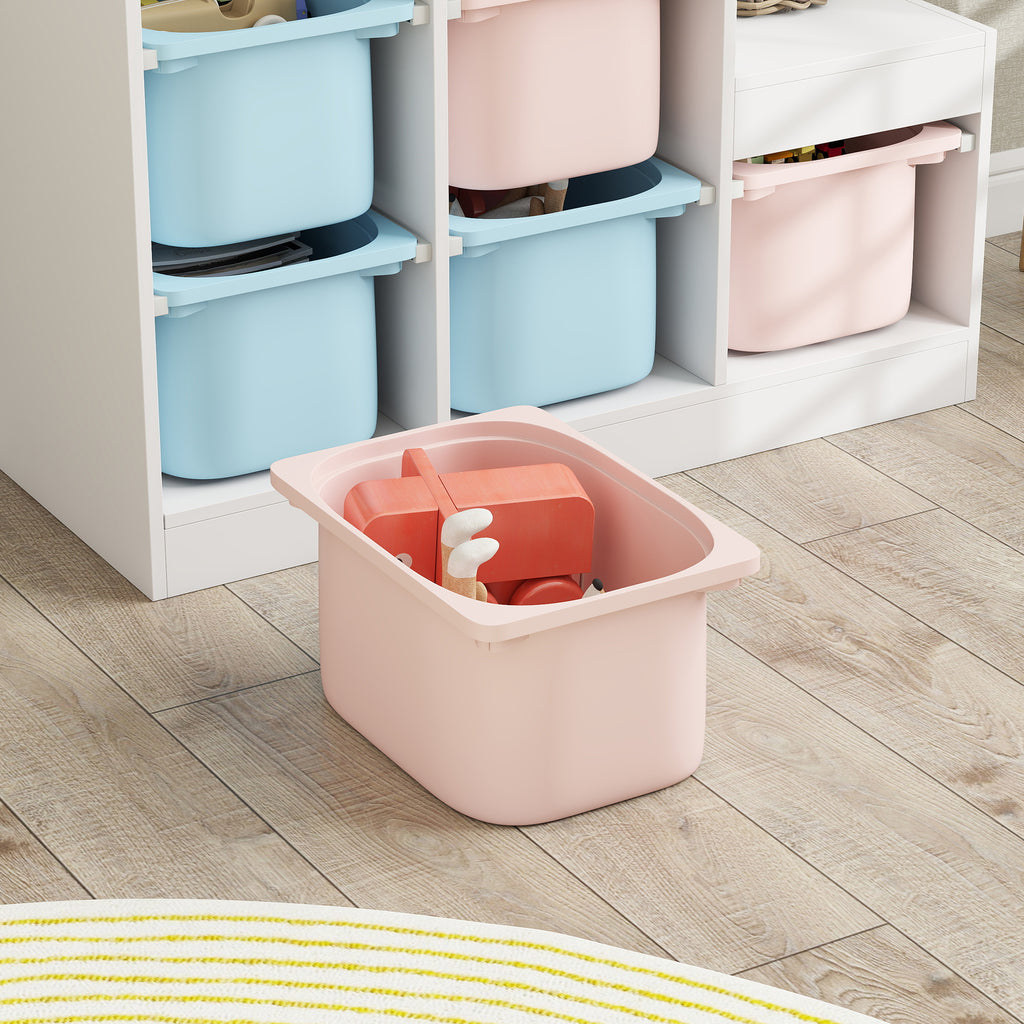 Meuble de rangement pour jouets des enfants avec 6 bacs amovibles, 3 niveaux de rangement, 96 x 38,5 x 90, multicolore-6