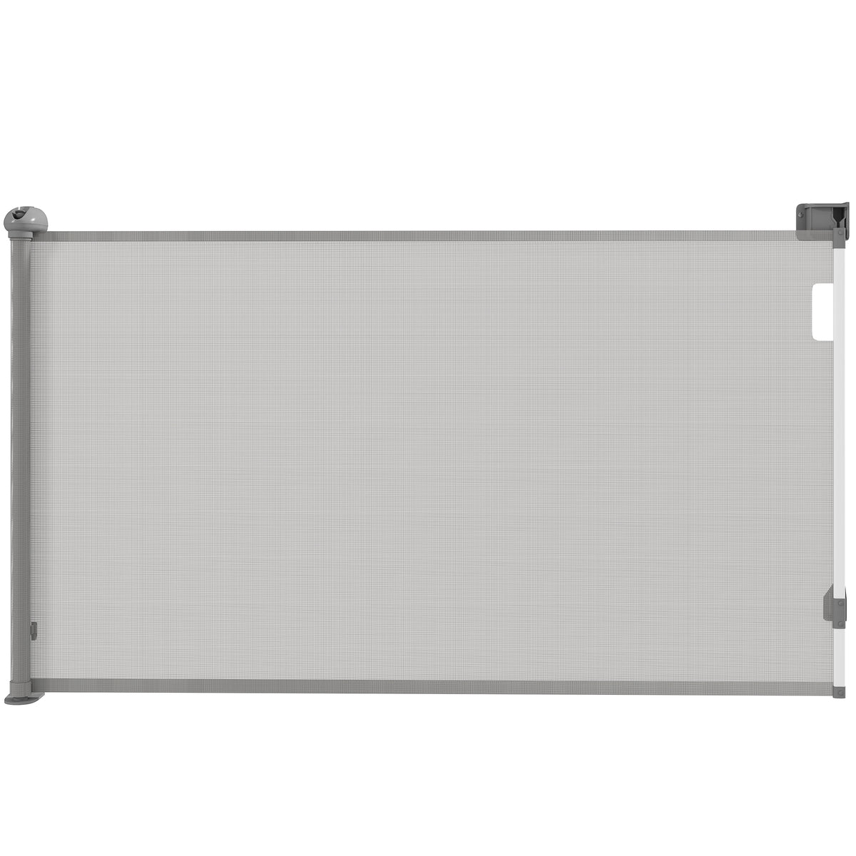 Barrière rétractable pour chien largeur 149 cm verrouillage automatique - gris-0