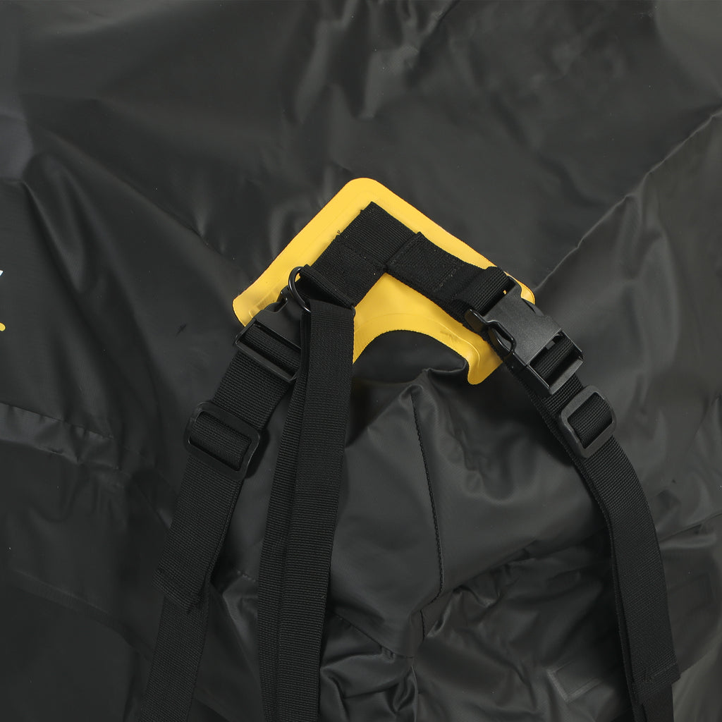 Sac de Toit Voiture Étanche Coffre de Toit Souple Universel 10 Sangles et Cadenas Auto SUV et Camping en Famille Noir-9