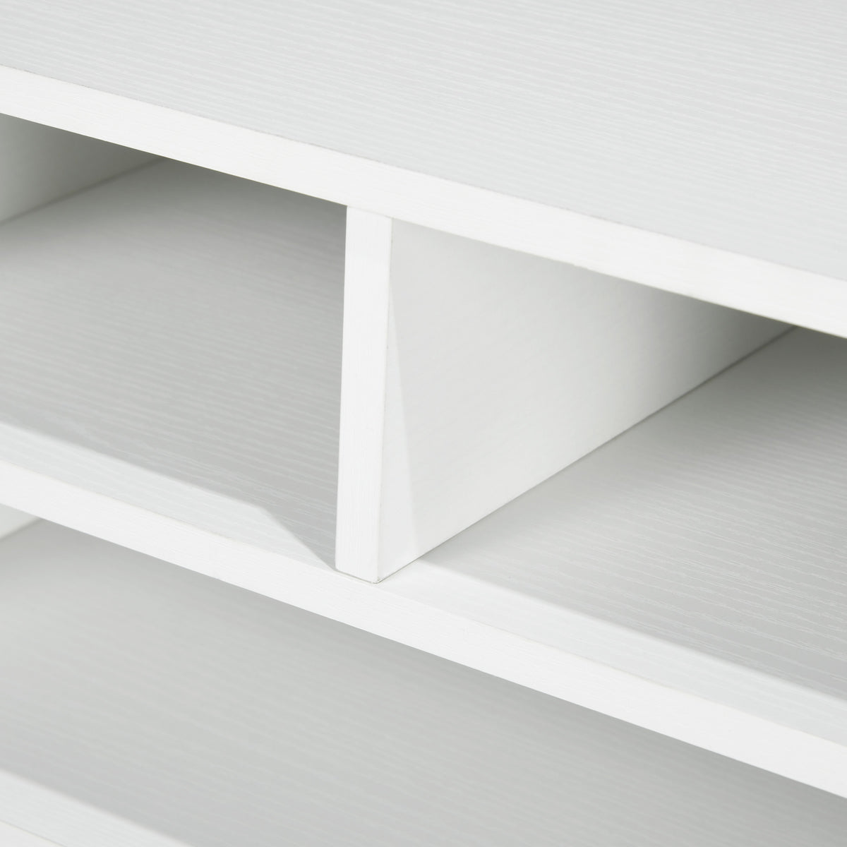 Organiseur bureau aspect blanc avec 3 compartiments fournitures support d'imprimante 47 x 40 x 22,5 cm-8