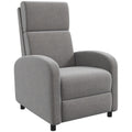 Fauteuil relax inclinable jusqu'à 160° manuellement avec repose-pieds intégré, charge max. 120kg, grand confort, gris-0