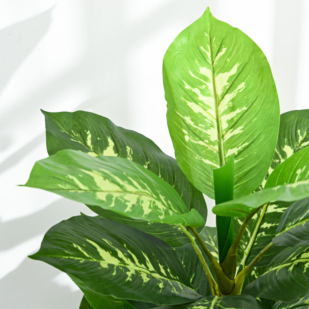 Plante artificielle calathea hauteur 120 cm pot ciment 53 feuilles - intérieur-8