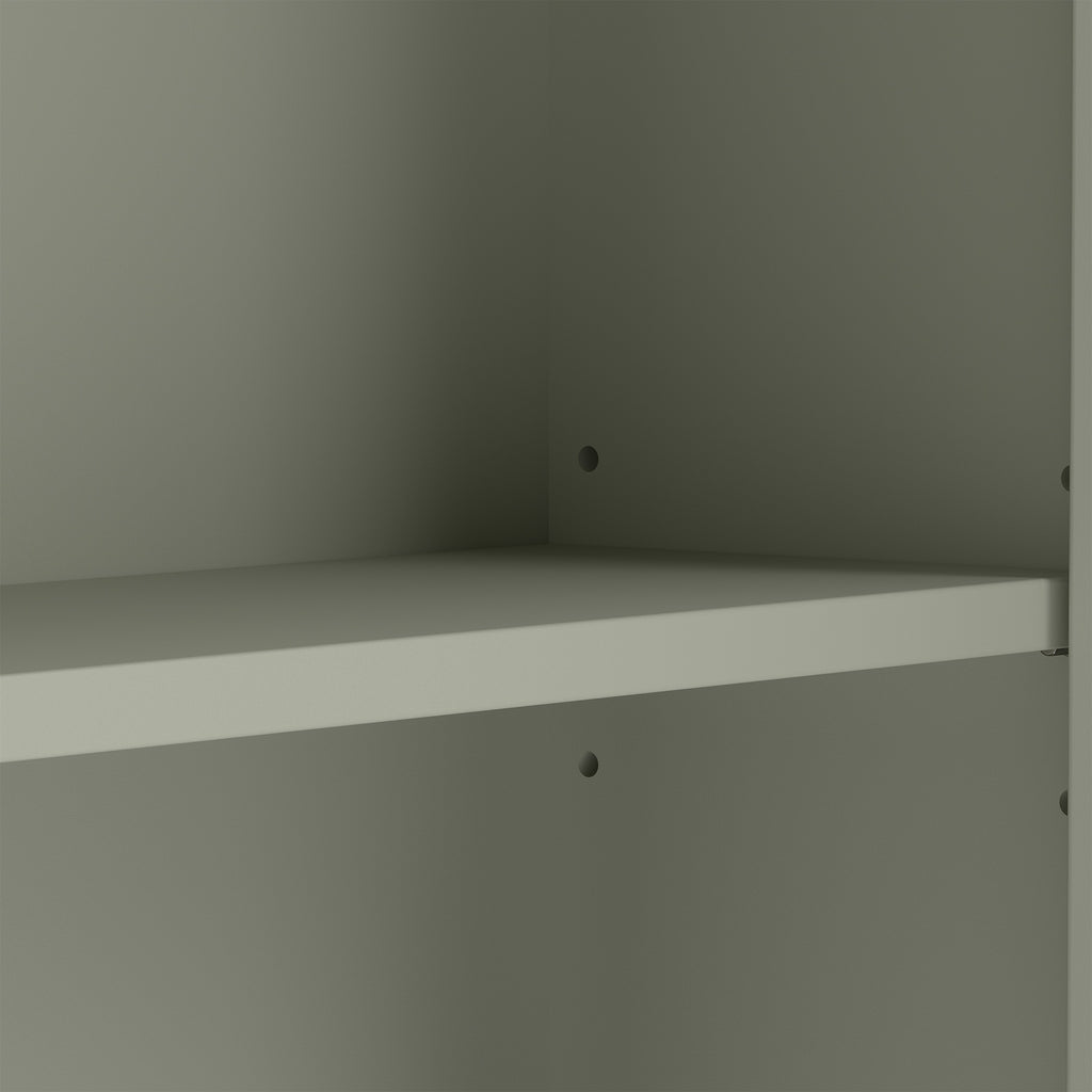 Armoire murale de salle de bain, meuble de rangement suspendu avec 2 portes persiennes et étagère réglable, vert-9