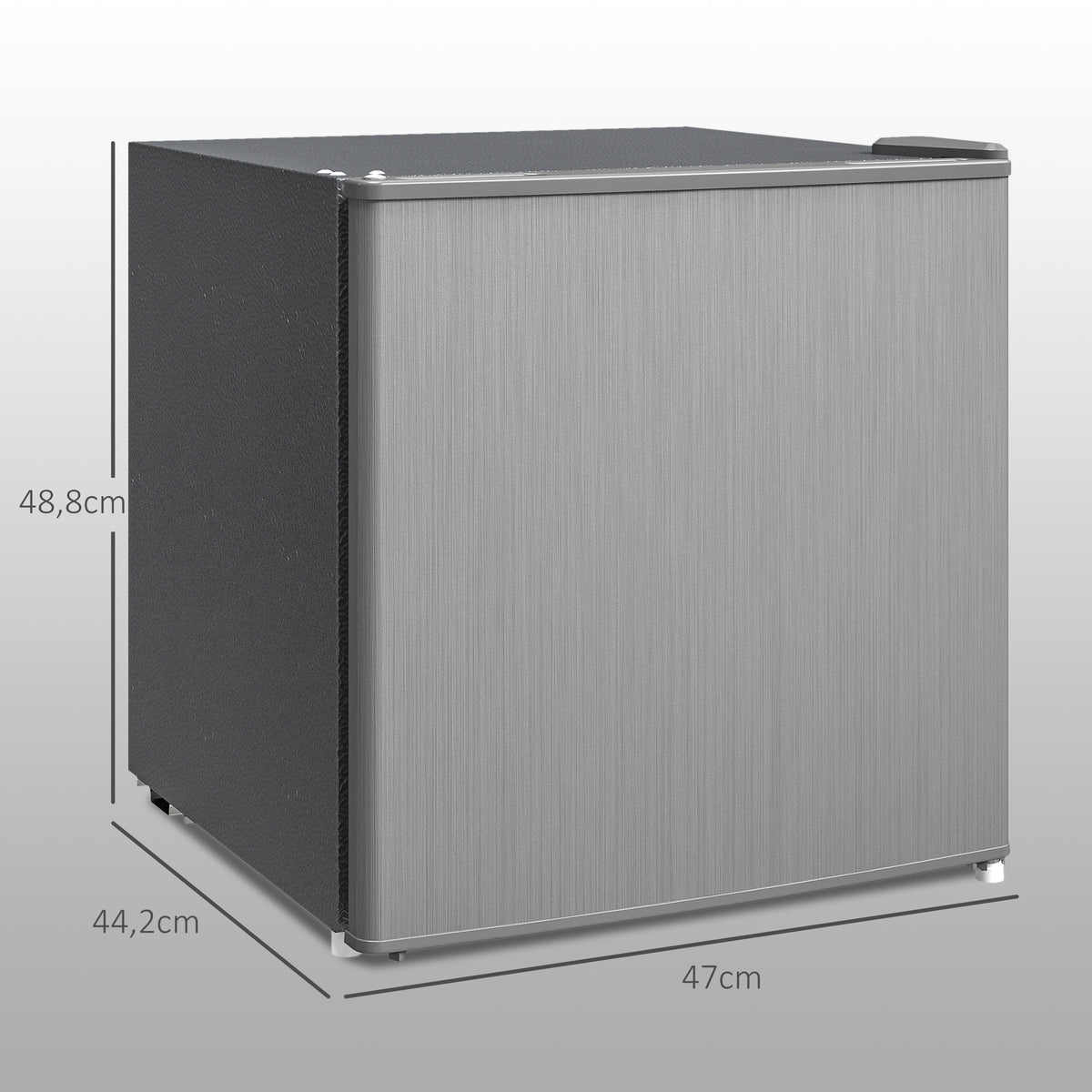 Mini congélateur Température Réglable de -14 à -24°C Compact 35L - Porte réversible Classe E - 47x44,2x48,8cm - Gris-2