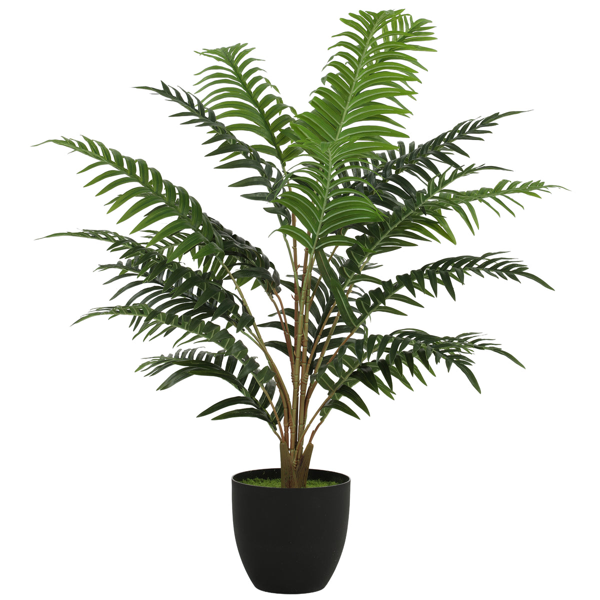 Plante artificielle intérieure 90 cm fougère arbre artificiel en pot avec branches flexibles, intérieure et extérieure-0