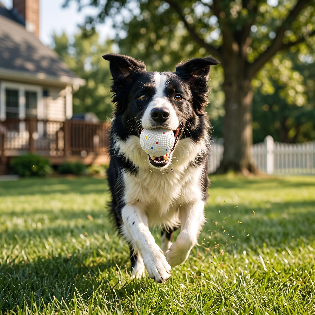 Lot de 6 Balles pour Chien en ETPU Compatibles avec Lanceur Automatique Flottantes et Rebondissantes Ø 58 mm Blanc-9