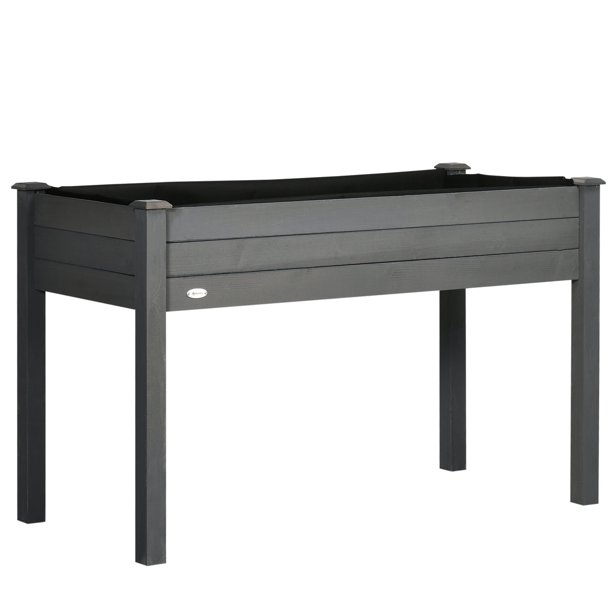 Jardinière sur Pieds Potager dim. 122,5L x 56,5l x 76H cm Inserts d'irrigation + Feutre de Drainage Bois Massif Sapin-0