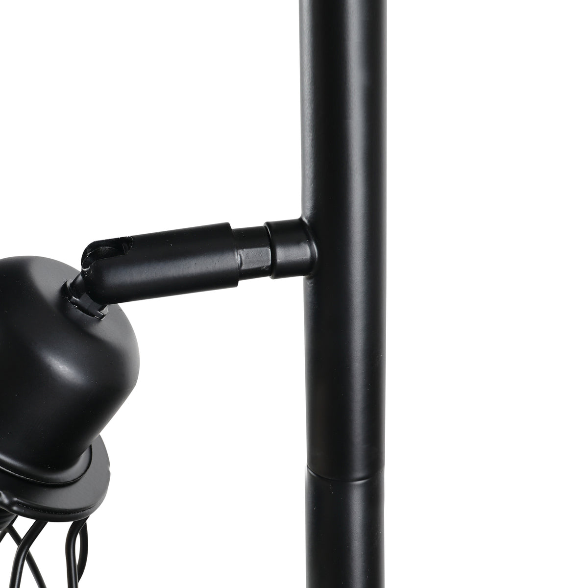 Lampadaire design industriel 3 ampoules max. 40 W abat-jour cage métal noir-8