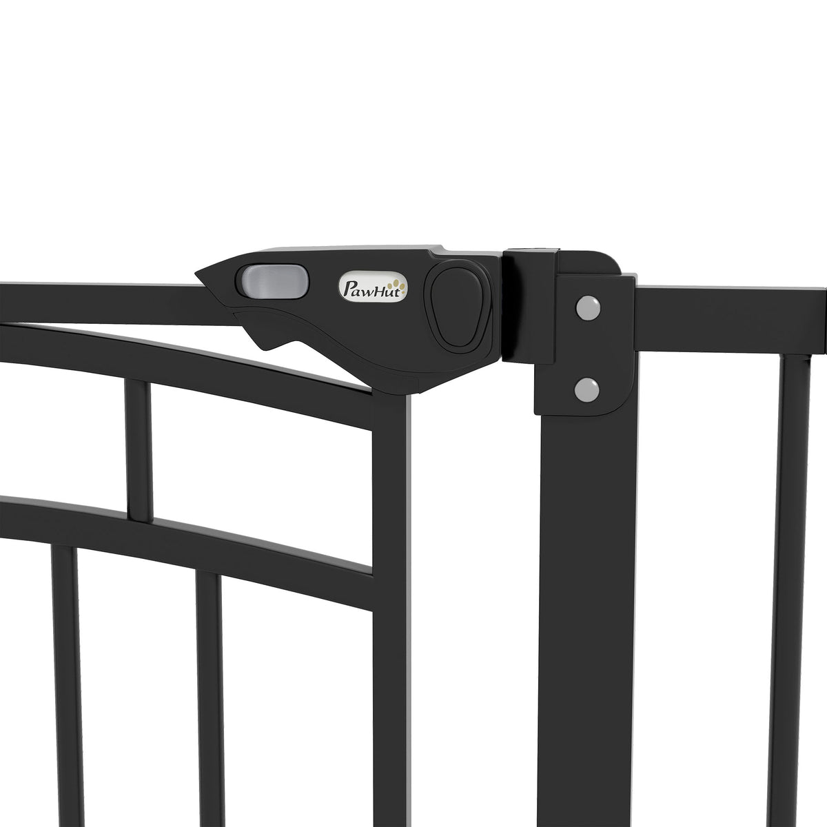 Barrière de sécurité pour chien barrière d'escalier extensible double verrouillage 74-80 x 76 cm noir-8