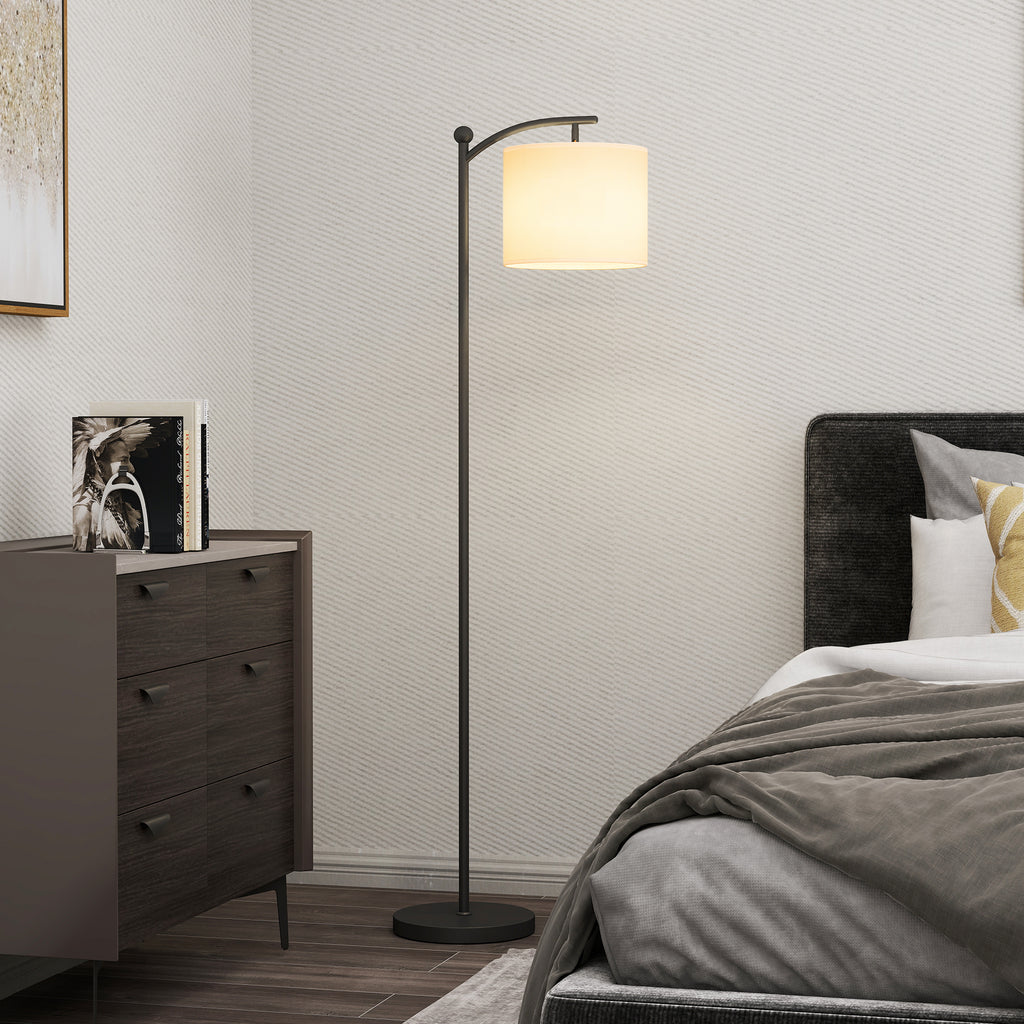 Lampadaire dimmable 2 températures de couleur avec télécommande, minuterie de 60 minutes, 160 cm, noir-1