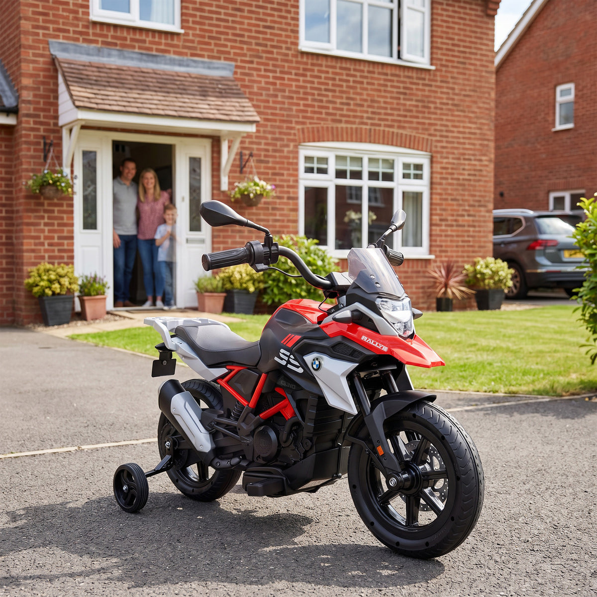 Moto Électrique pour Enfants 3-8 Ans BMW G310 GS 12V Batterie Lithium, 3-6 km/h, 102 x 62 x 73 cm, Rouge-1