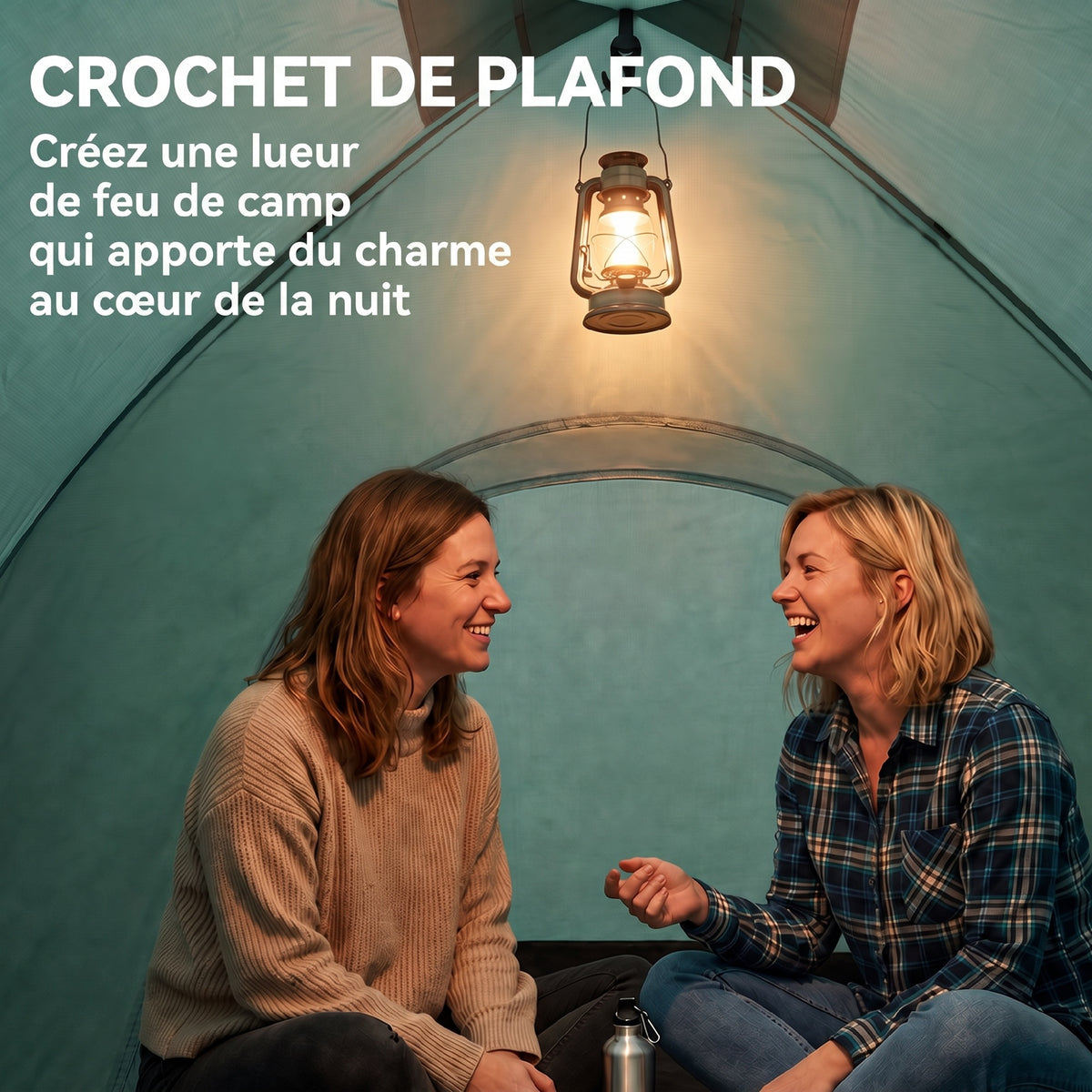 Tente de camping 2 personnes camouflage tente dôme légère ventilée facile à monter avec portes zippées-4