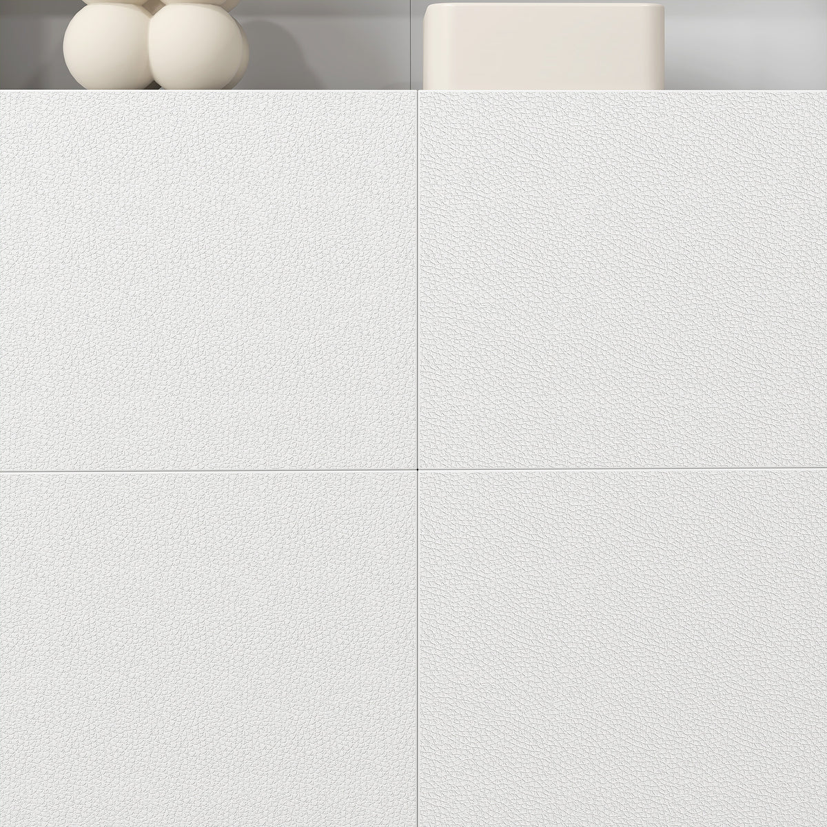 Tête de lit sur pied avec rangements, accessoire de lit 4 compartiments ouverts, 160 x 20,2 x 108,2 cm, blanc-7