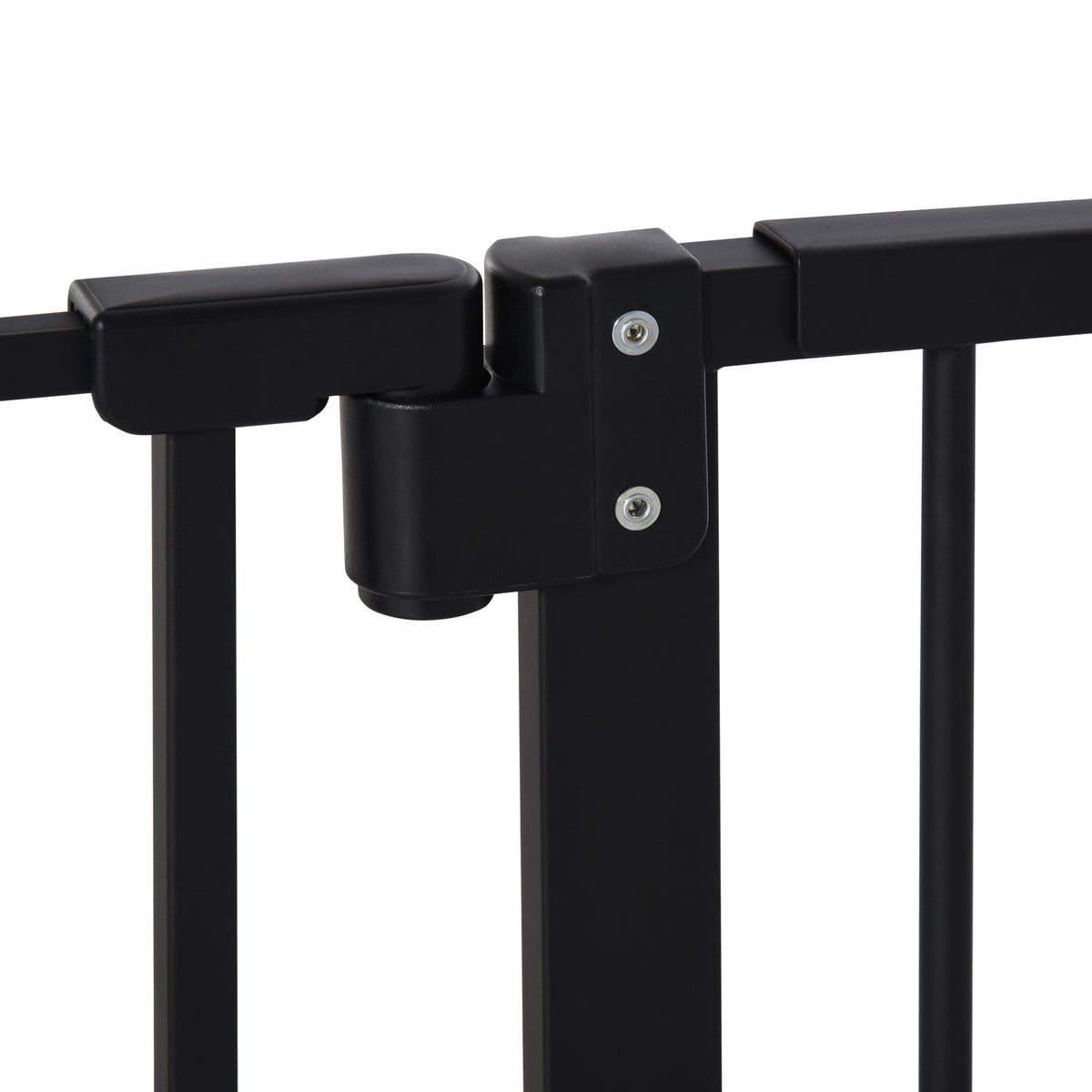 Lot de 2 barrières de sécurité animaux porte fermeture automatique système de double verrouillage sans perçage noir-7