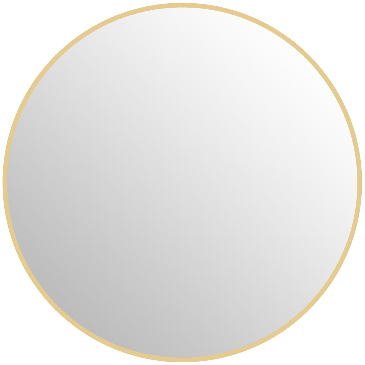Miroir rond miroir salle de bain cadre en métal facile à installer, pour chambre, salon, entrée, Ø 70 x 2,5 cm or-0