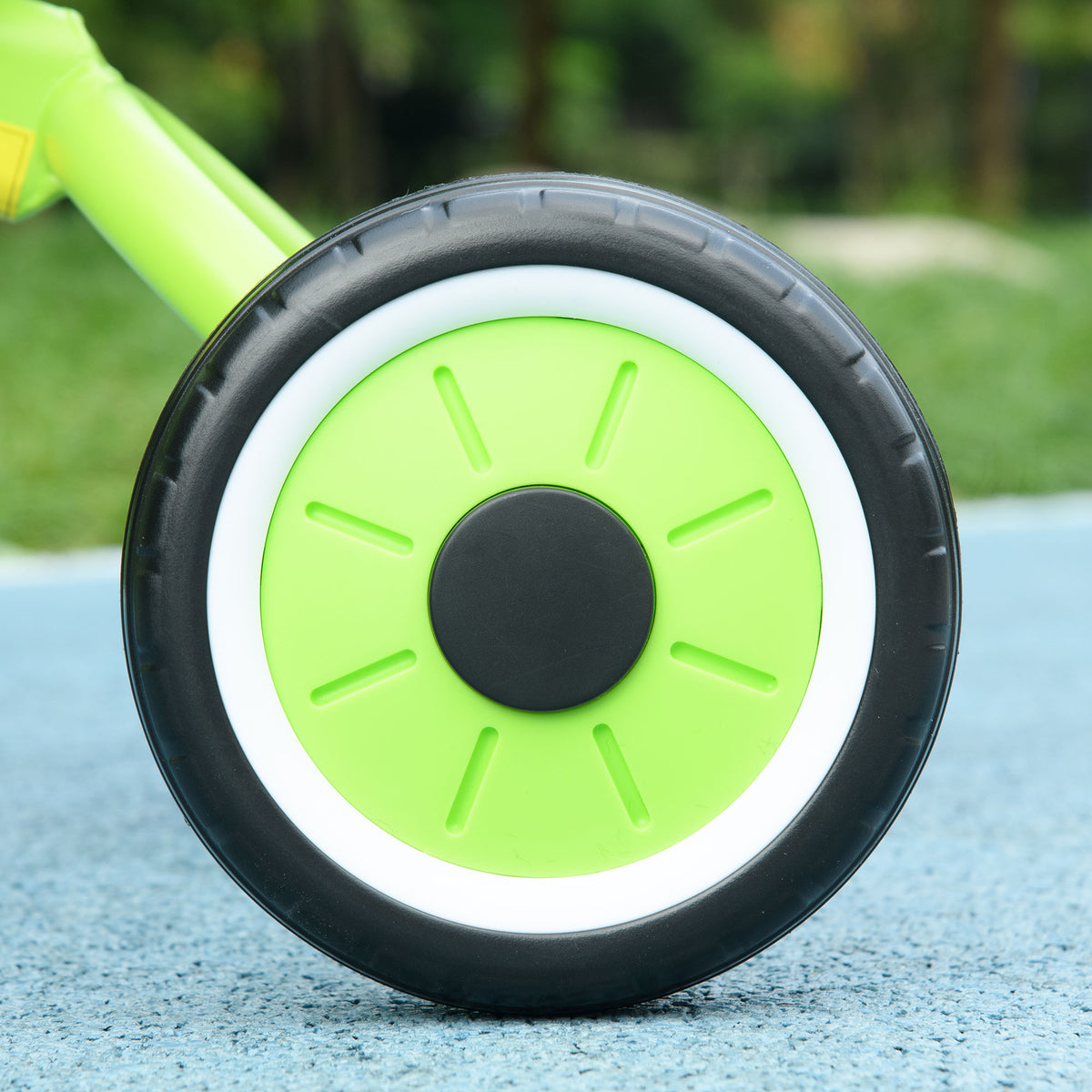 Tricycle enfants avec sonnette et panier selle réglable avec dossier - pour enfant de 2 à 5 ans vert-8